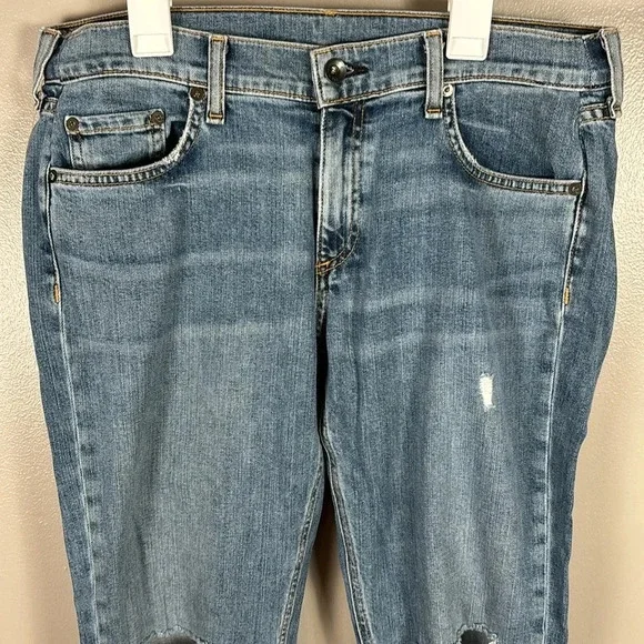 Rag & Bone Dre Light Wash Jeans | Distressed Slim Fit Women’s Denim 29” Inseam - Picture 3 of 7